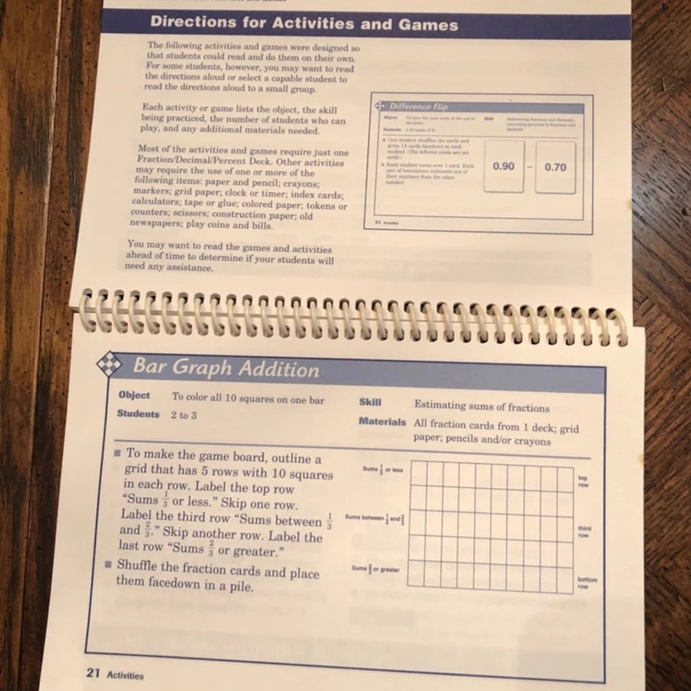 Teacher Resource Fraction/Decimals Book and Card Decks - Picture 3 of 3